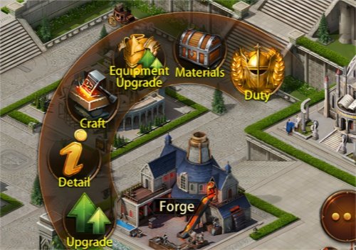 Craft and Upgrade Equipment in Evony's Forge