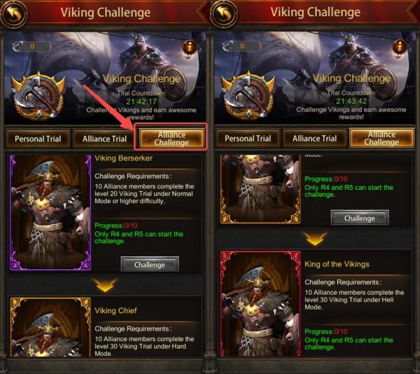 Evony Viking Berserker, Viking Chief, and King of the Vikings