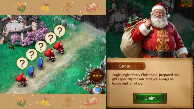 Get Stanta Gifts during Evony 2025 Christmas