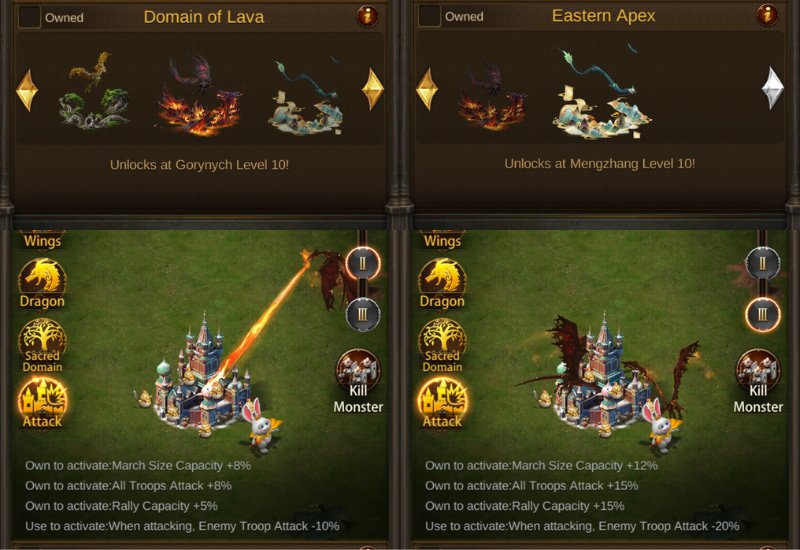 Add Rally Capacity through Dragon Decoration and Attack Effect
